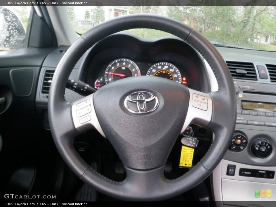Dark Charcoal Interior Steering Wheel for the 2009 Toyota Corolla XRS #48164681