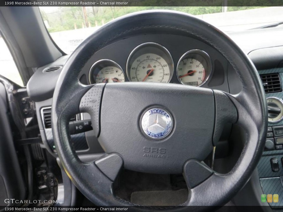 Charcoal Interior Steering Wheel for the 1998 Mercedes-Benz SLK 230 Kompressor Roadster #48165371