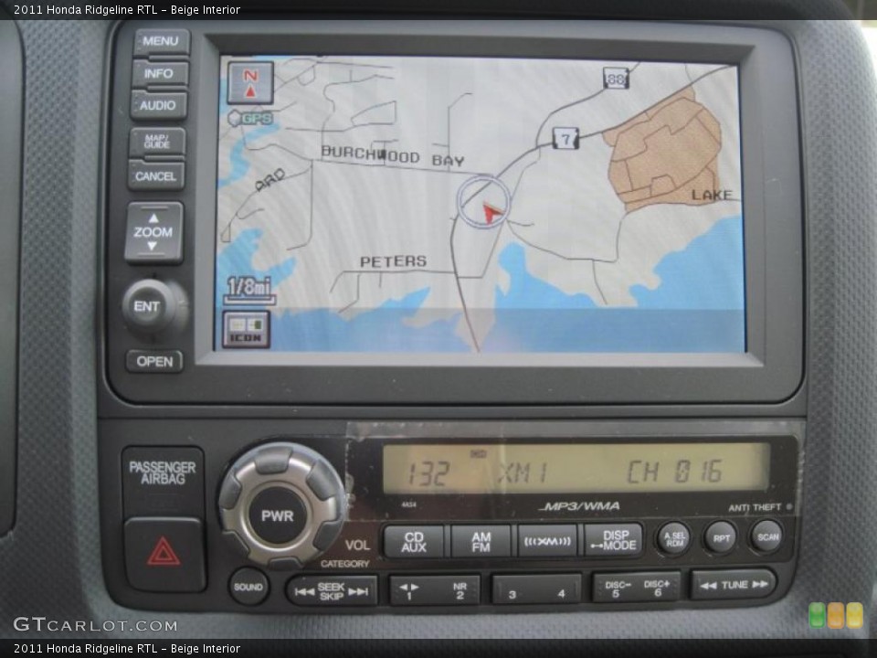 Beige Interior Navigation for the 2011 Honda Ridgeline RTL #48165464