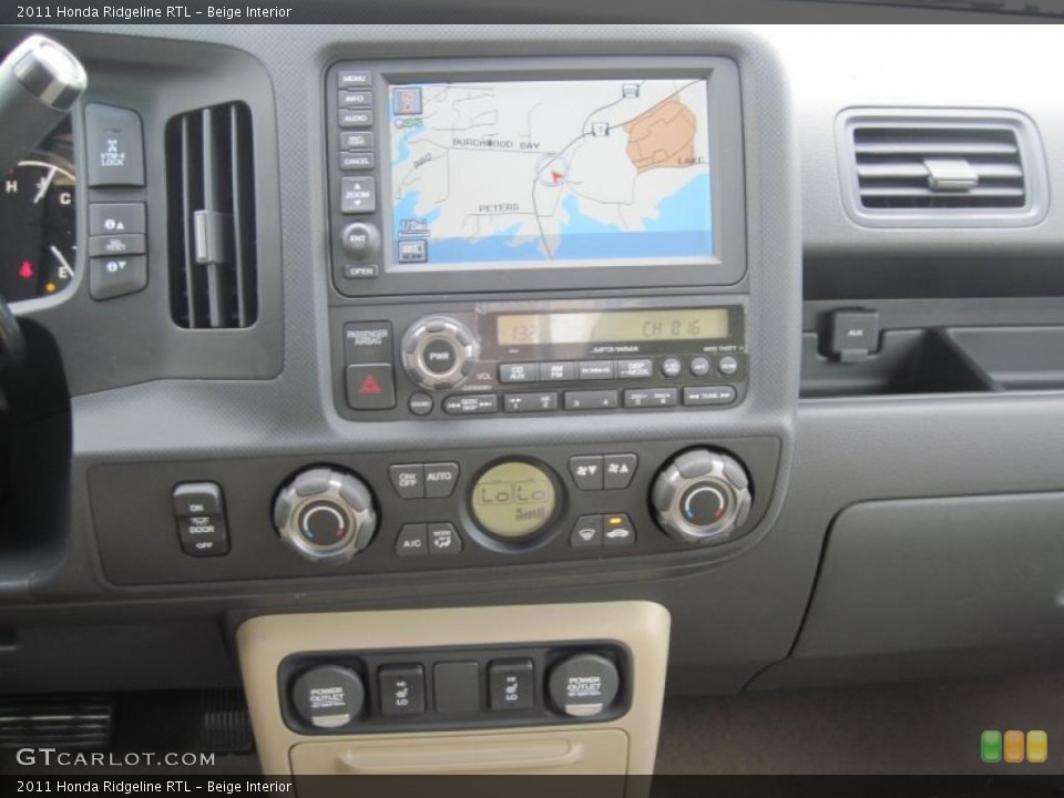 Beige Interior Controls for the 2011 Honda Ridgeline RTL #48165476