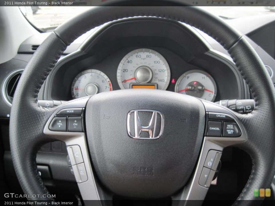 Black Interior Steering Wheel for the 2011 Honda Pilot Touring #48165647
