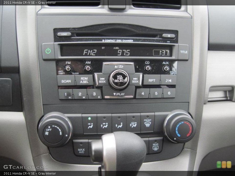 Gray Interior Controls for the 2011 Honda CR-V SE #48165863