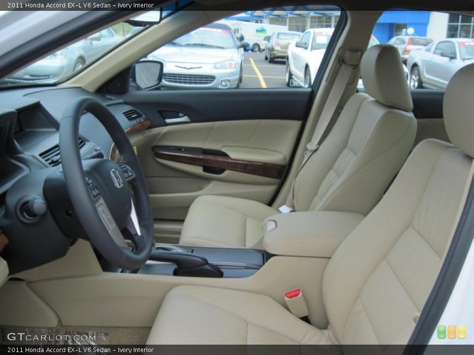 Ivory Interior Photo for the 2011 Honda Accord EX-L V6 Sedan #48166313