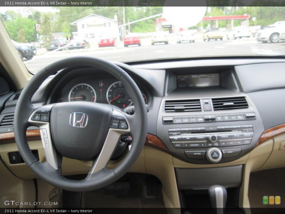 Ivory Interior Dashboard for the 2011 Honda Accord EX-L V6 Sedan #48166337