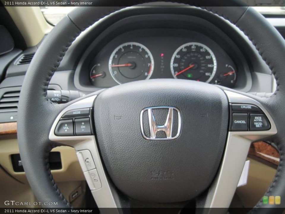 Ivory Interior Controls for the 2011 Honda Accord EX-L V6 Sedan #48166379