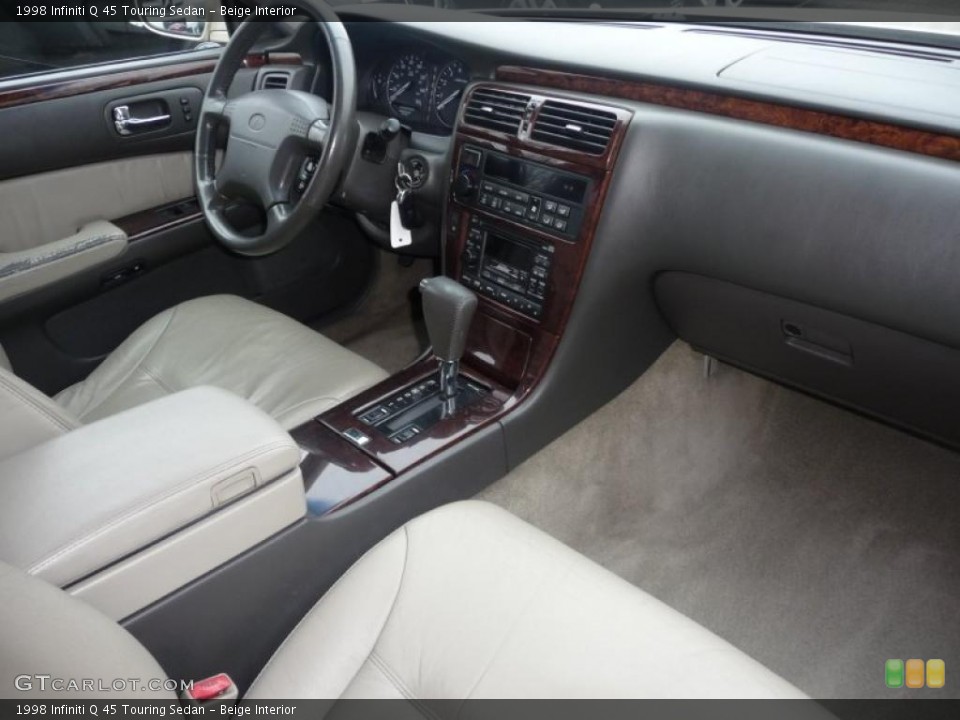 Beige Interior Dashboard for the 1998 Infiniti Q 45 Touring Sedan #48170402