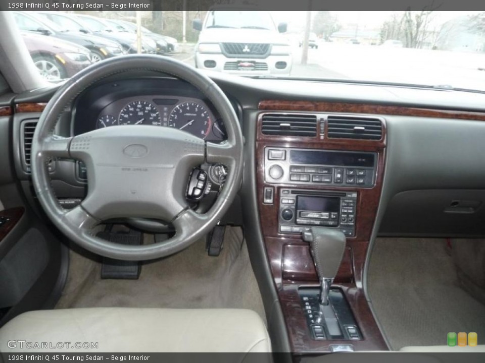 Beige Interior Dashboard for the 1998 Infiniti Q 45 Touring Sedan #48170429