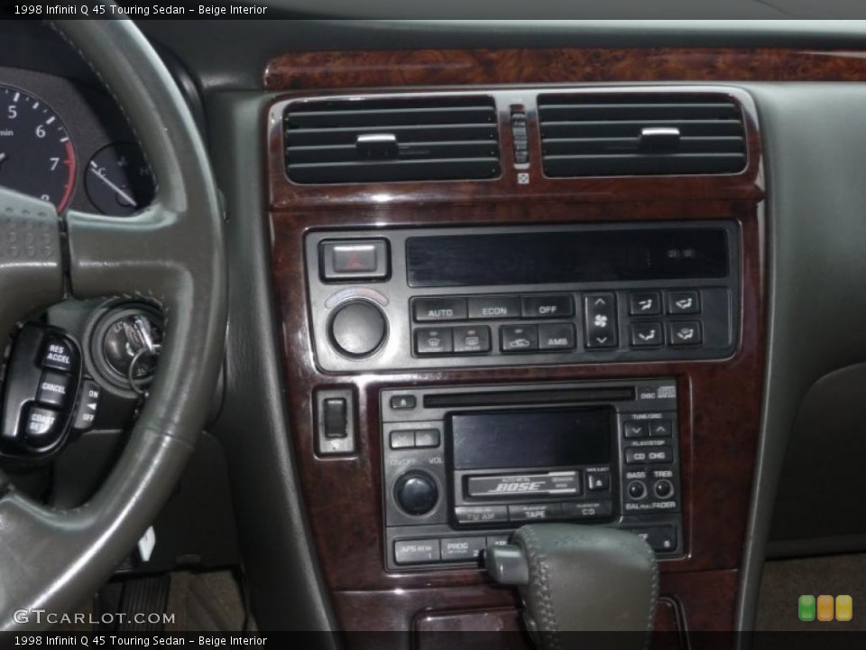 Beige Interior Controls for the 1998 Infiniti Q 45 Touring Sedan #48170450