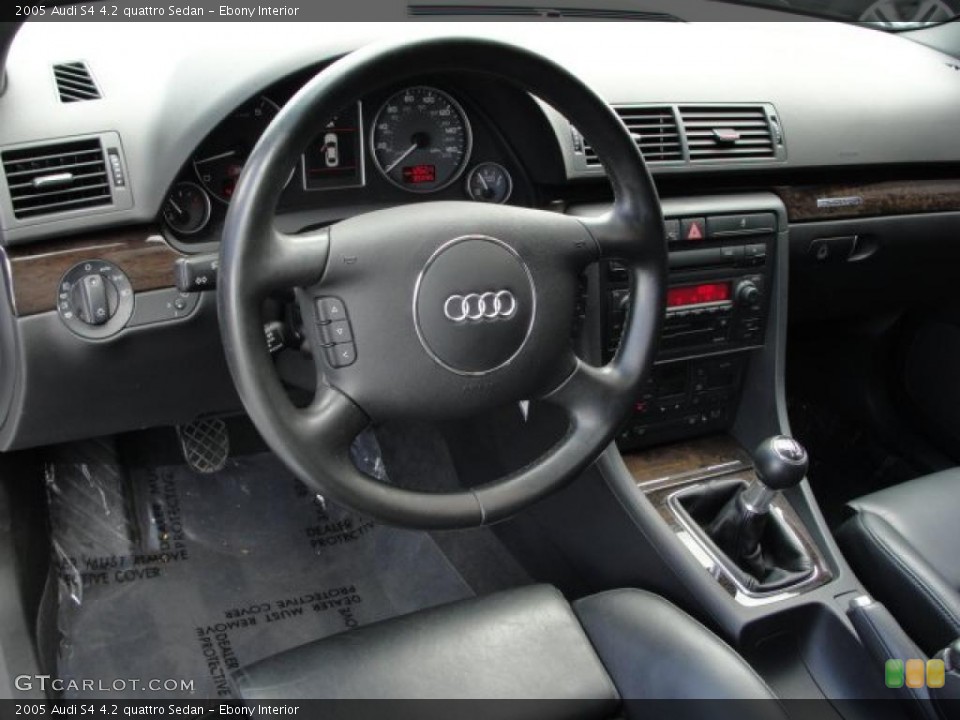 Ebony Interior Dashboard for the 2005 Audi S4 4.2 quattro Sedan #48175115