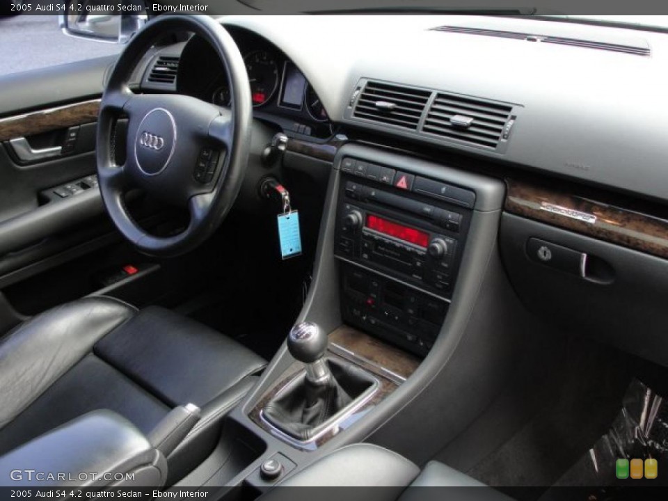 Ebony Interior Dashboard for the 2005 Audi S4 4.2 quattro Sedan #48175130