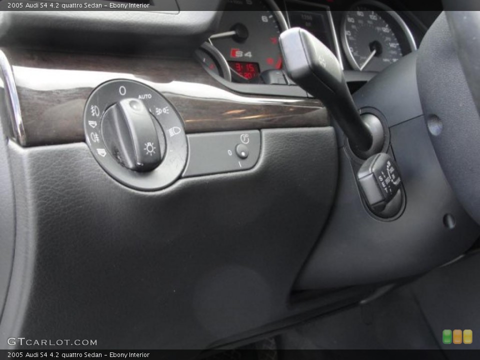 Ebony Interior Controls for the 2005 Audi S4 4.2 quattro Sedan #48175175