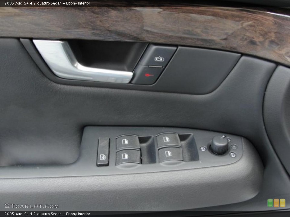 Ebony Interior Controls for the 2005 Audi S4 4.2 quattro Sedan #48175190