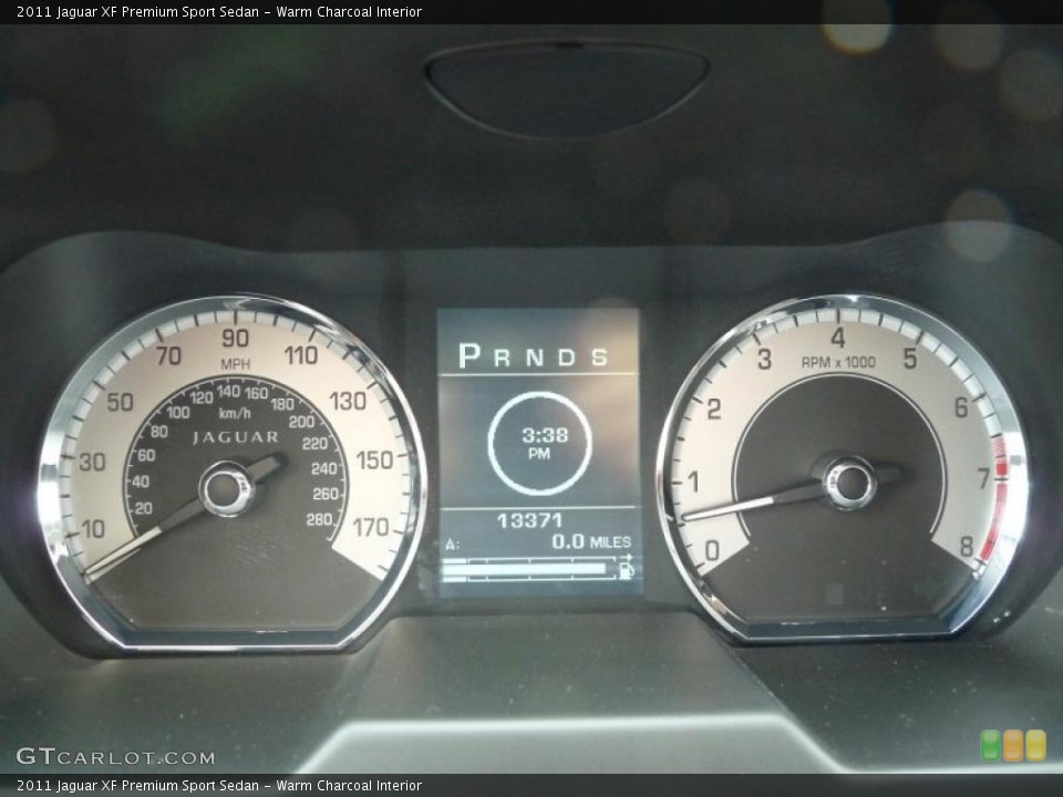Warm Charcoal Interior Gauges for the 2011 Jaguar XF Premium Sport Sedan #48179987