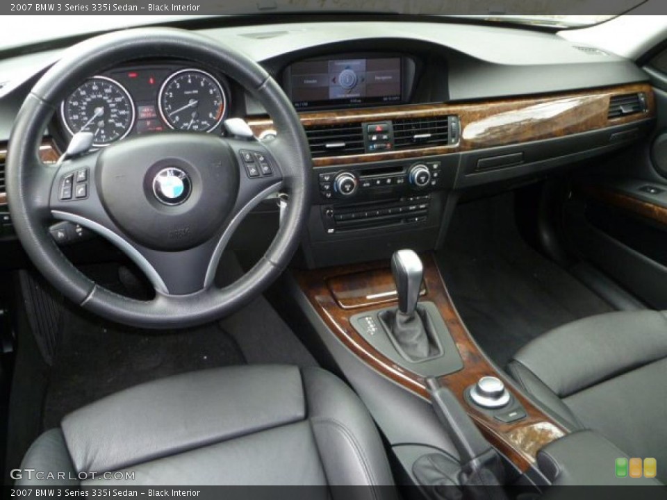 Black Interior Prime Interior for the 2007 BMW 3 Series 335i Sedan #48180788