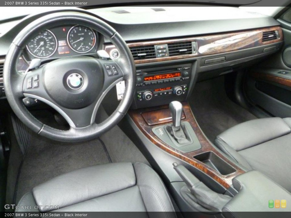 Black Interior Prime Interior for the 2007 BMW 3 Series 335i Sedan #48181604
