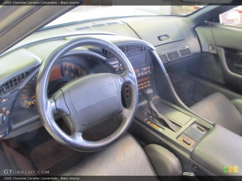Black Interior Dashboard for the 1993 Chevrolet Corvette Convertible #48182090