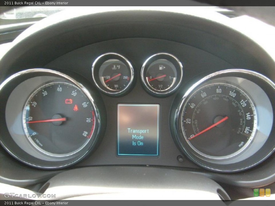 Ebony Interior Gauges for the 2011 Buick Regal CXL #48182828