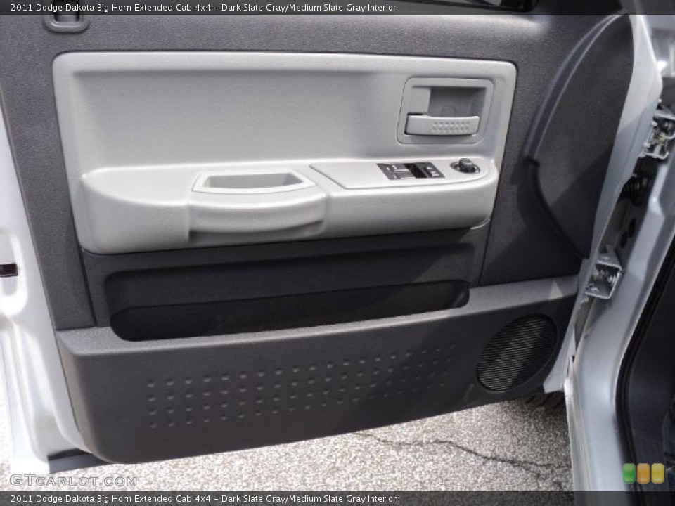 Dark Slate Gray/Medium Slate Gray Interior Door Panel for the 2011 Dodge Dakota Big Horn Extended Cab 4x4 #48185204