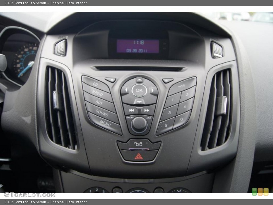 Charcoal Black Interior Controls for the 2012 Ford Focus S Sedan #48187129