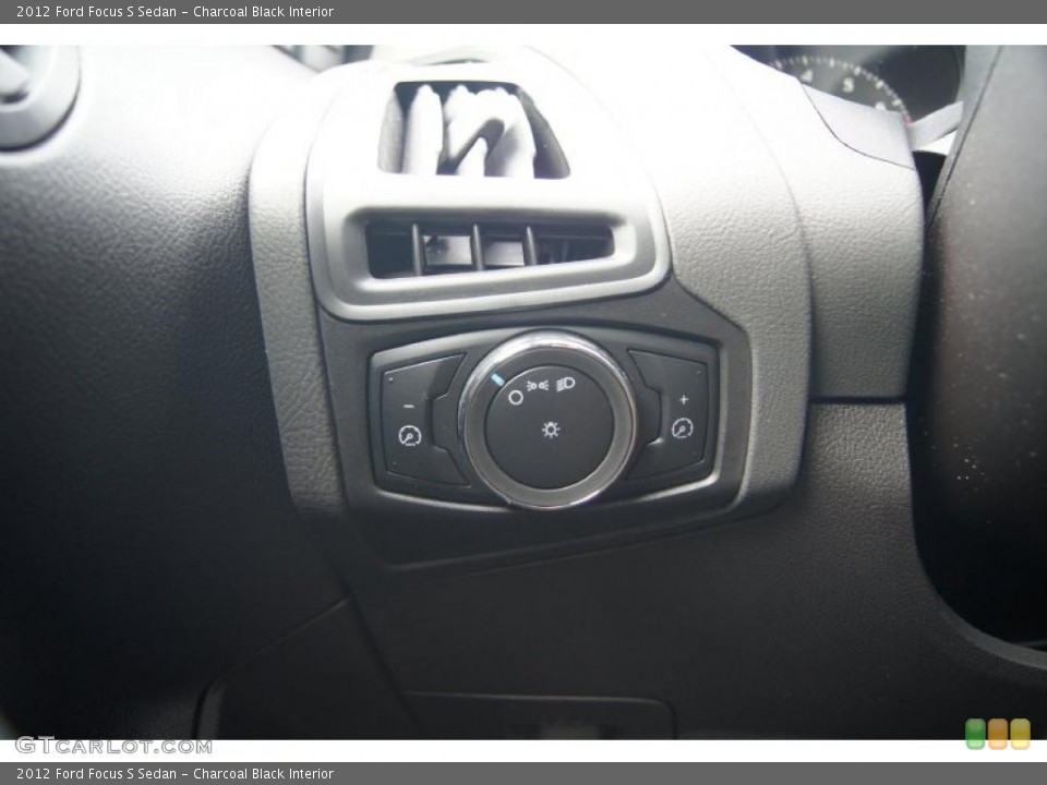 Charcoal Black Interior Controls for the 2012 Ford Focus S Sedan #48187186