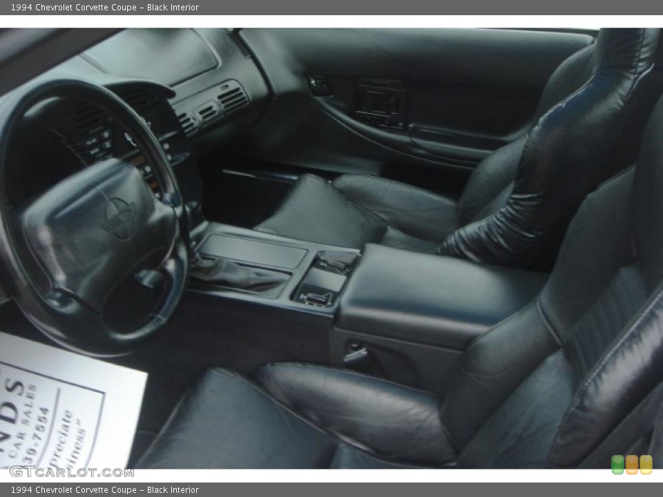 Black Interior Photo for the 1994 Chevrolet Corvette Coupe #48188758