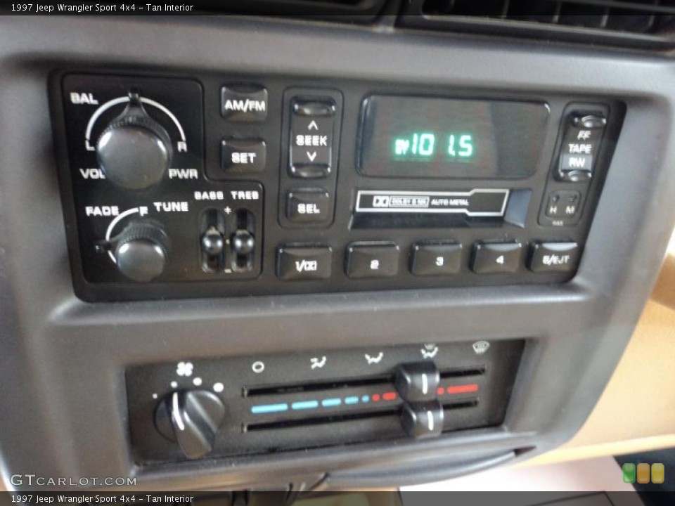 Tan Interior Controls for the 1997 Jeep Wrangler Sport 4x4 #48188947
