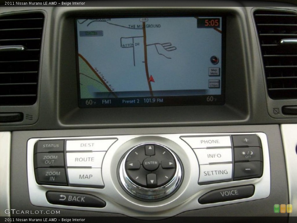 Beige Interior Navigation for the 2011 Nissan Murano LE AWD #48189520