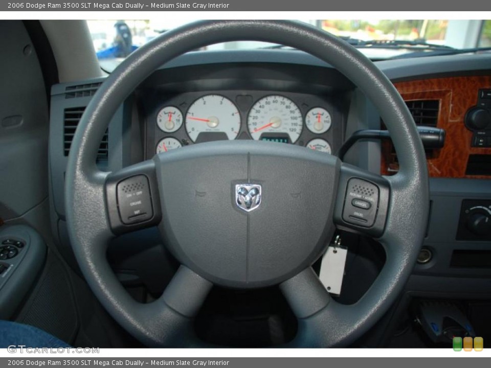 Medium Slate Gray Interior Steering Wheel for the 2006 Dodge Ram 3500 SLT Mega Cab Dually #48190831