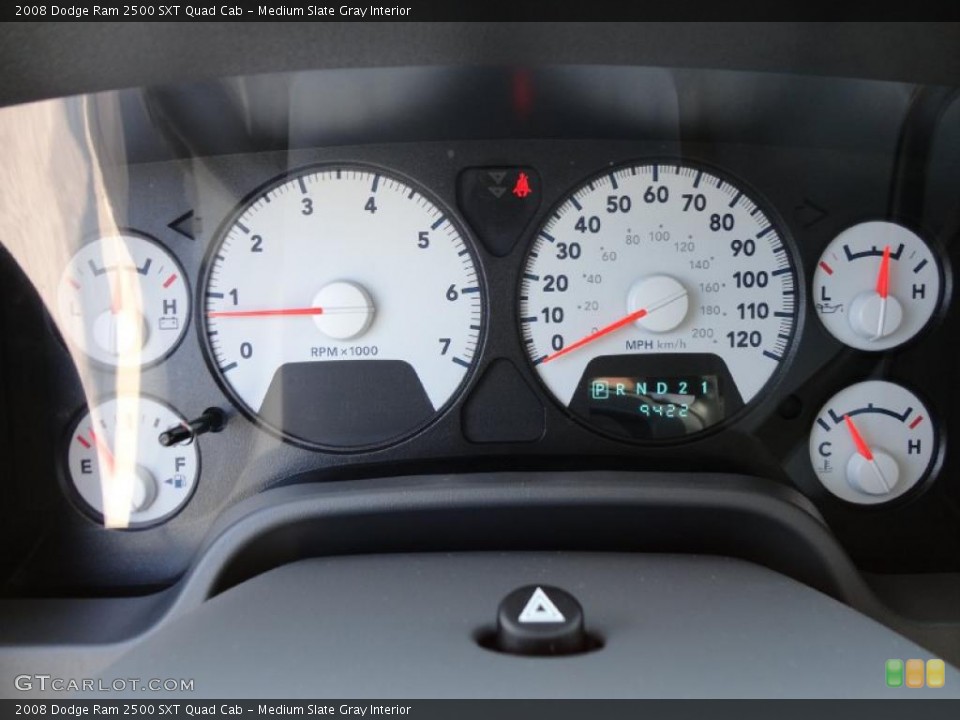Medium Slate Gray Interior Gauges for the 2008 Dodge Ram 2500 SXT Quad Cab #48191516