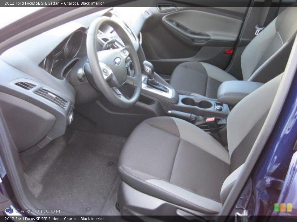 Charcoal Black Interior Photo for the 2012 Ford Focus SE SFE Sedan #48192464