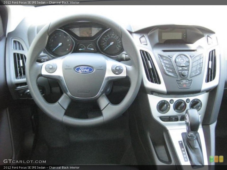 Charcoal Black Interior Dashboard for the 2012 Ford Focus SE SFE Sedan #48192515