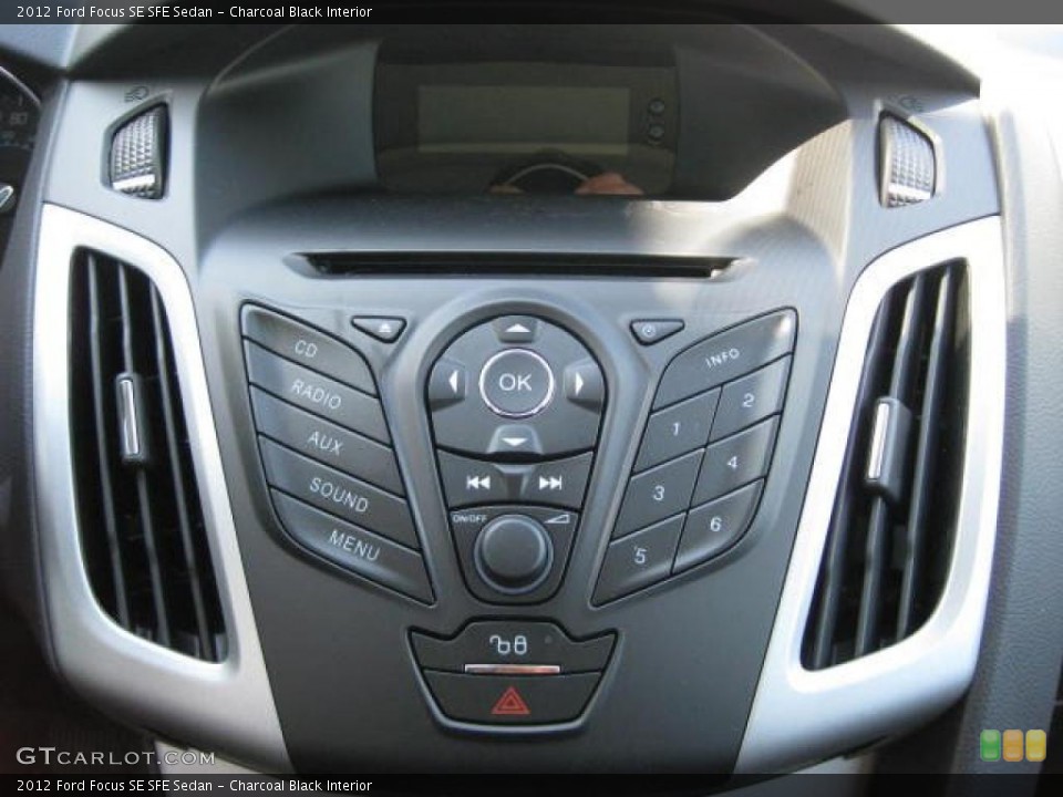 Charcoal Black Interior Controls for the 2012 Ford Focus SE SFE Sedan #48192521
