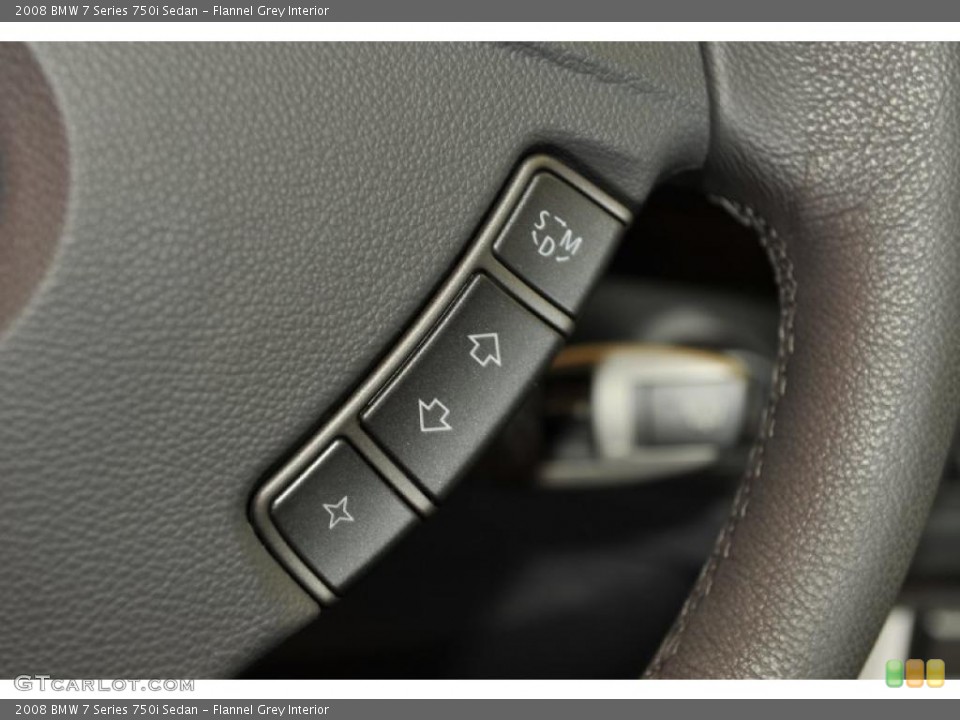 Flannel Grey Interior Controls for the 2008 BMW 7 Series 750i Sedan #48194518