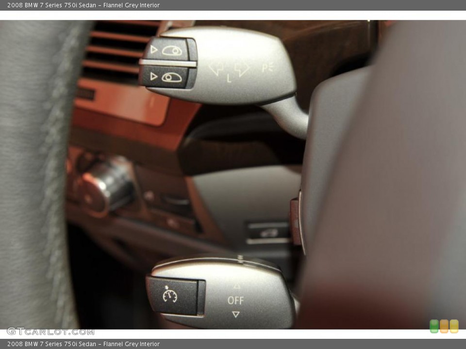 Flannel Grey Interior Controls for the 2008 BMW 7 Series 750i Sedan #48194530