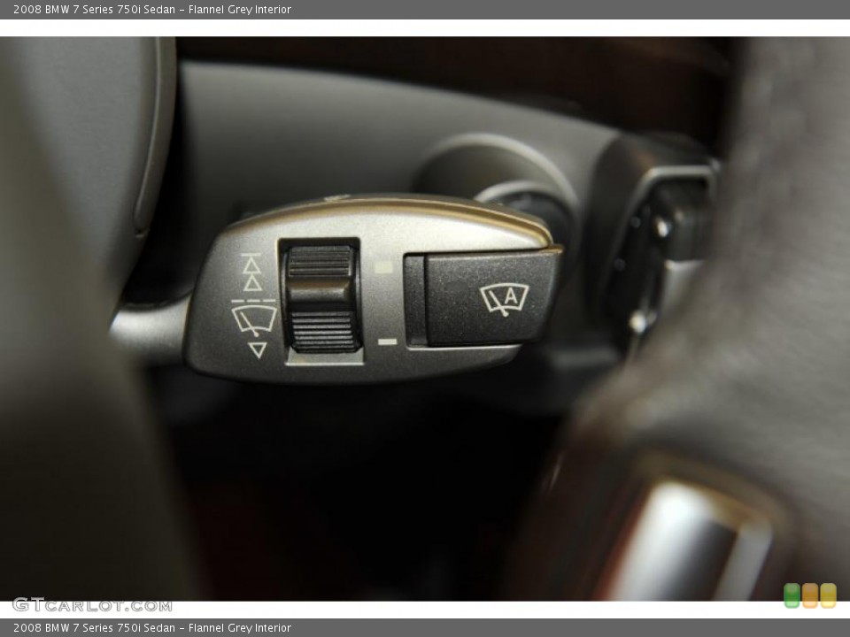 Flannel Grey Interior Controls for the 2008 BMW 7 Series 750i Sedan #48194542