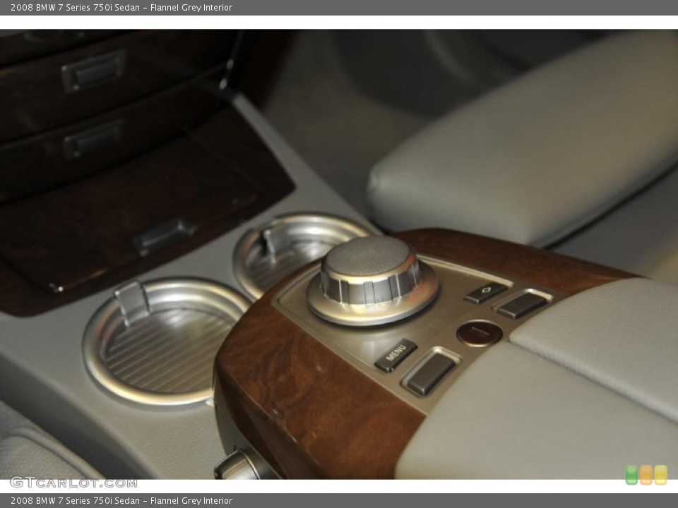 Flannel Grey Interior Controls for the 2008 BMW 7 Series 750i Sedan #48194794