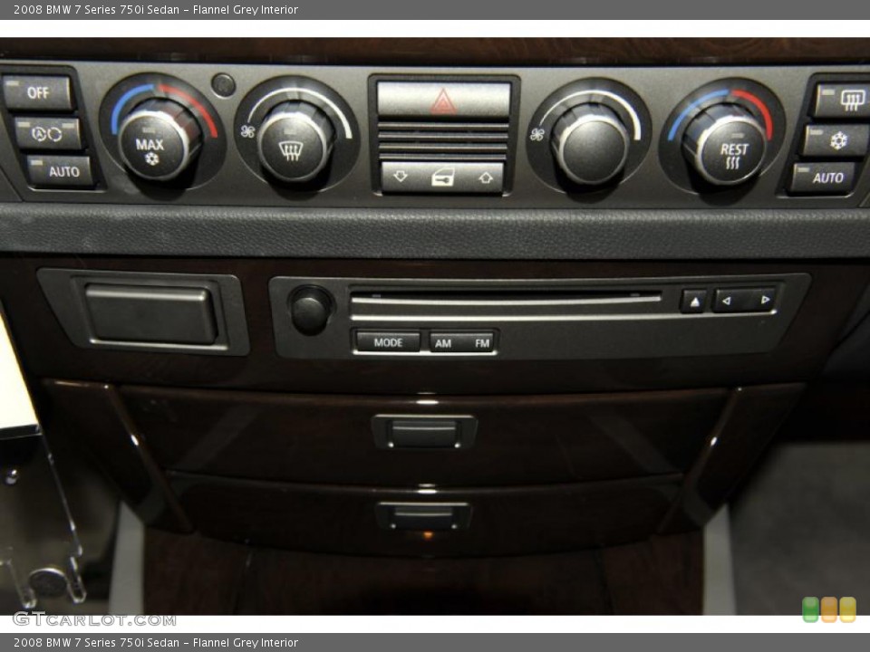 Flannel Grey Interior Controls for the 2008 BMW 7 Series 750i Sedan #48194908