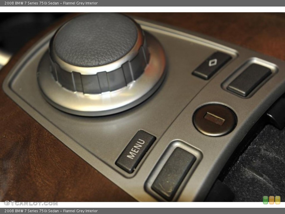 Flannel Grey Interior Controls for the 2008 BMW 7 Series 750i Sedan #48194965