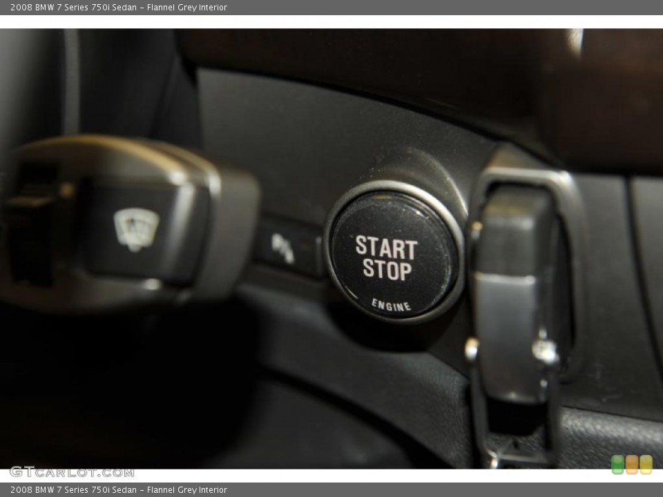 Flannel Grey Interior Controls for the 2008 BMW 7 Series 750i Sedan #48195008