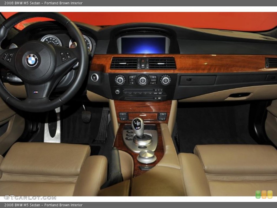 Portland Brown Interior Dashboard for the 2008 BMW M5 Sedan #48196186