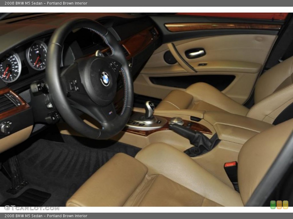 Portland Brown Interior Photo for the 2008 BMW M5 Sedan #48196789