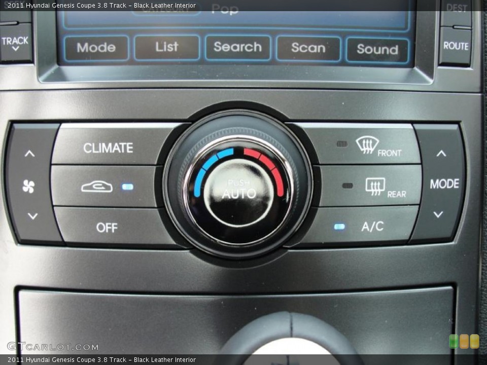 Black Leather Interior Controls for the 2011 Hyundai Genesis Coupe 3.8 Track #48197638