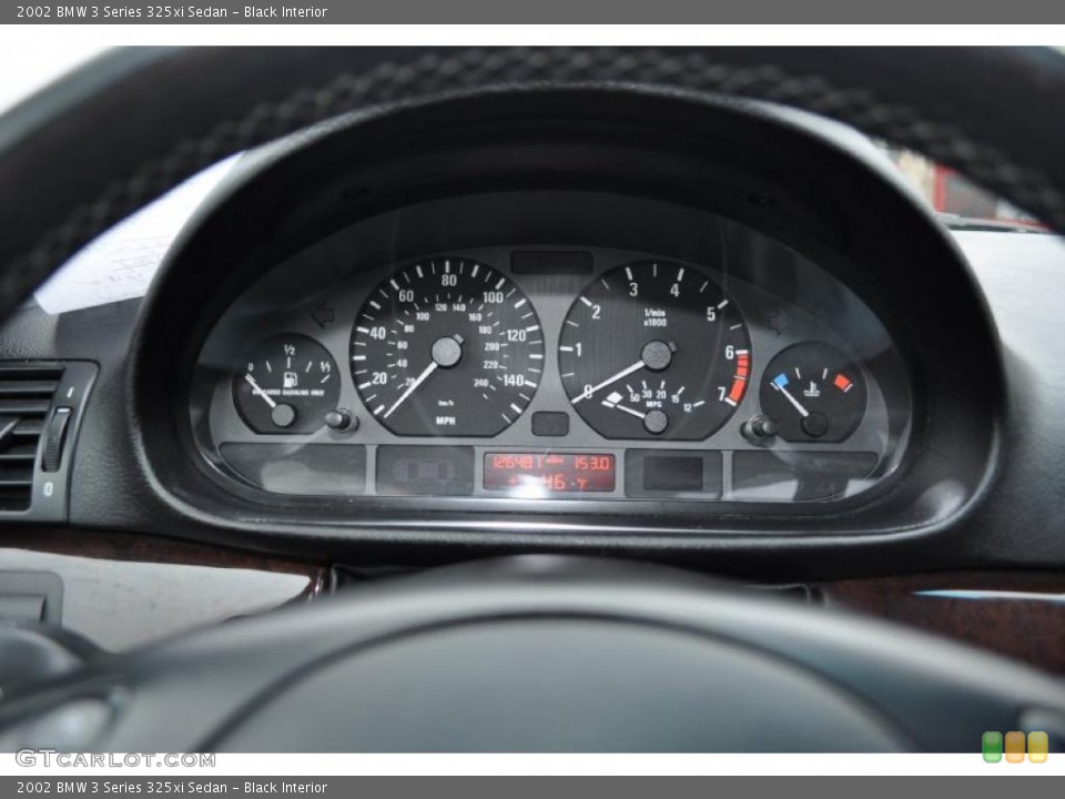 Black Interior Gauges for the 2002 BMW 3 Series 325xi Sedan #48199417