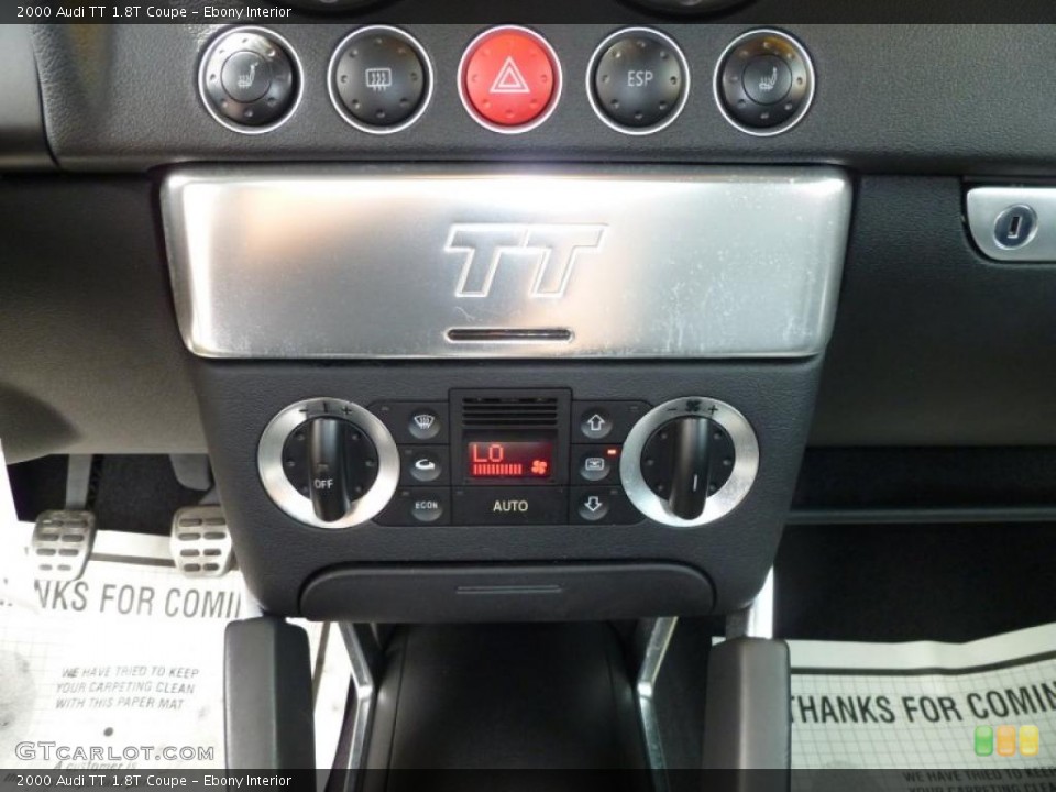 Ebony Interior Controls for the 2000 Audi TT 1.8T Coupe #48200020
