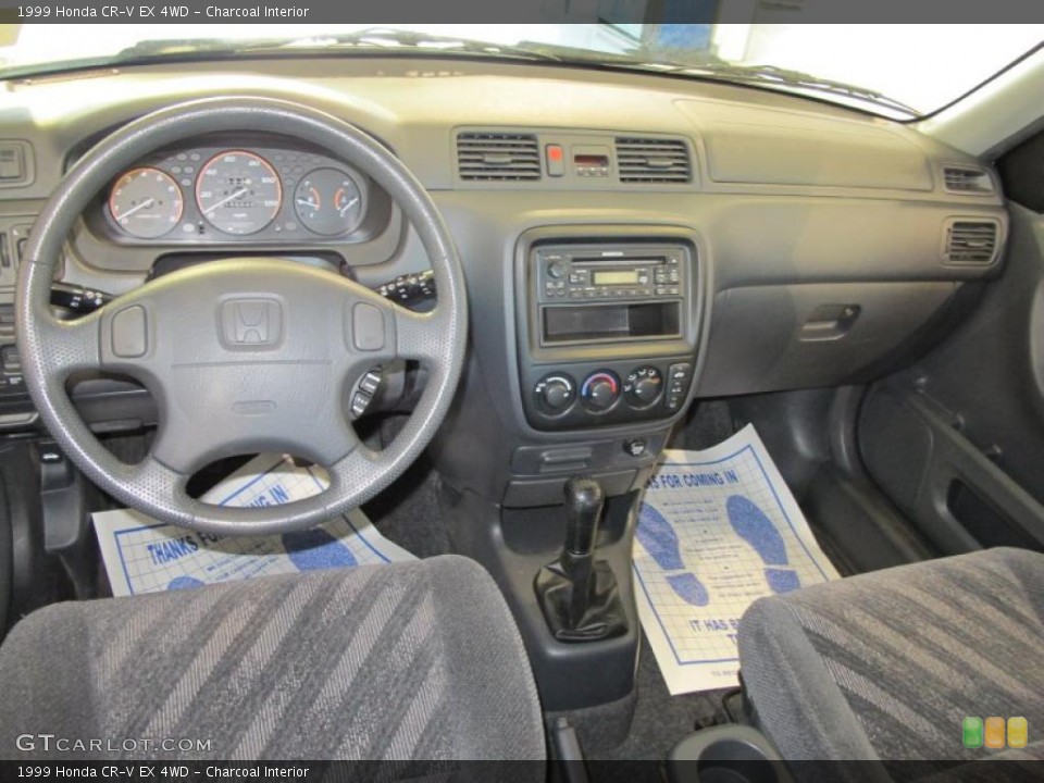 Charcoal Interior Dashboard for the 1999 Honda CR-V EX 4WD #48200704
