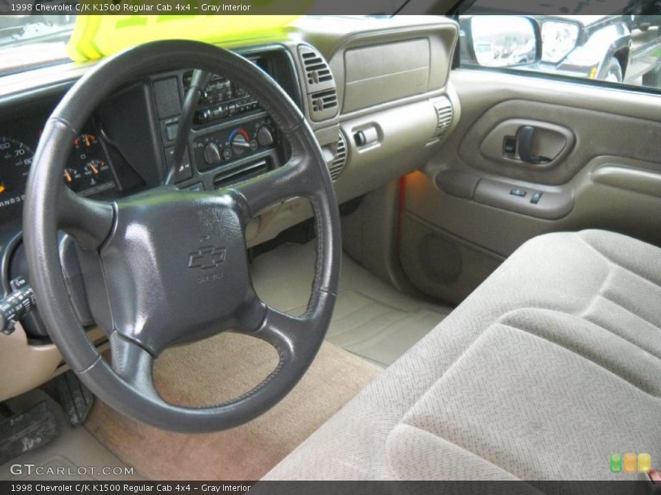 Gray Interior Prime Interior for the 1998 Chevrolet C/K K1500 Regular Cab 4x4 #48201280