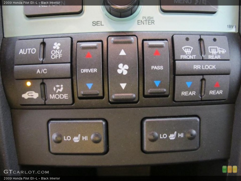 Black Interior Controls for the 2009 Honda Pilot EX-L #48202201