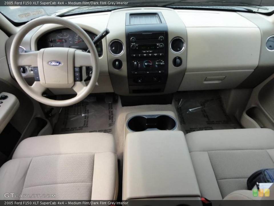 Medium Flint/Dark Flint Grey Interior Dashboard for the 2005 Ford F150 XLT SuperCab 4x4 #48204769