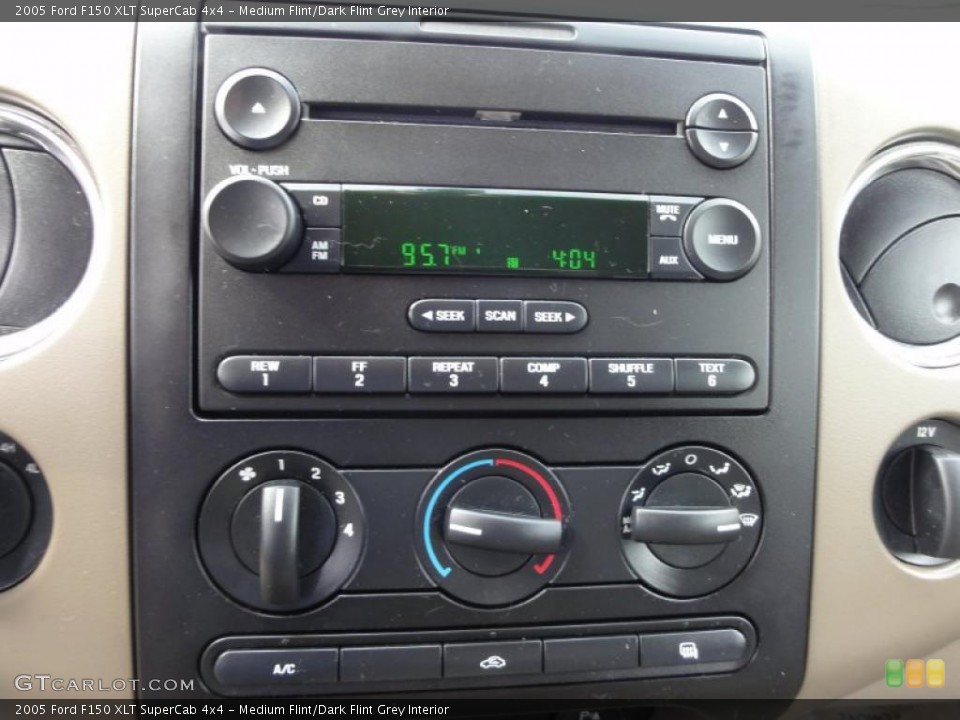 Medium Flint/Dark Flint Grey Interior Controls for the 2005 Ford F150 XLT SuperCab 4x4 #48204883