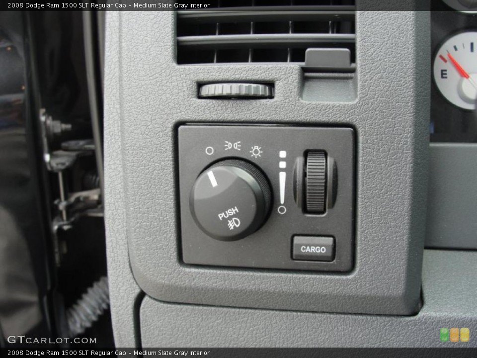 Medium Slate Gray Interior Controls for the 2008 Dodge Ram 1500 SLT Regular Cab #48206089